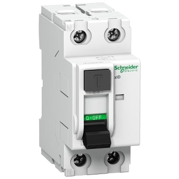 Schneider Electric Acti9 63A 2 Pole 30mA RCCB (White, A9N16208)