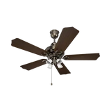 Polycab Poise BLDC 1200mm Premium Underlight Ceiling Fan (Nickel Black Darkwood)