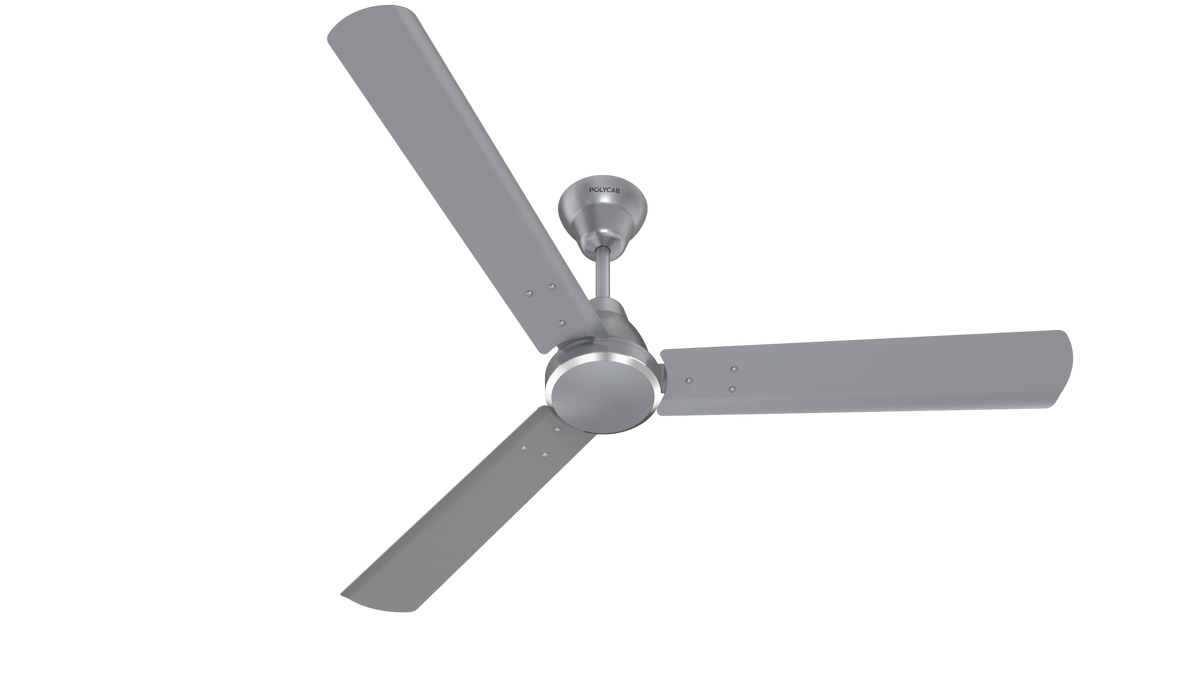 This Polycab AeroRush BLDC Ceiling fan ash grey 