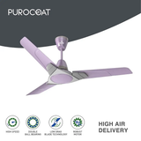 This ceiling fan has high speed , Double ball bearing , Low Drag Blade TEchnology and Robust Motor 