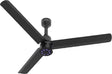 Ceiling fan with three blades on a white background
