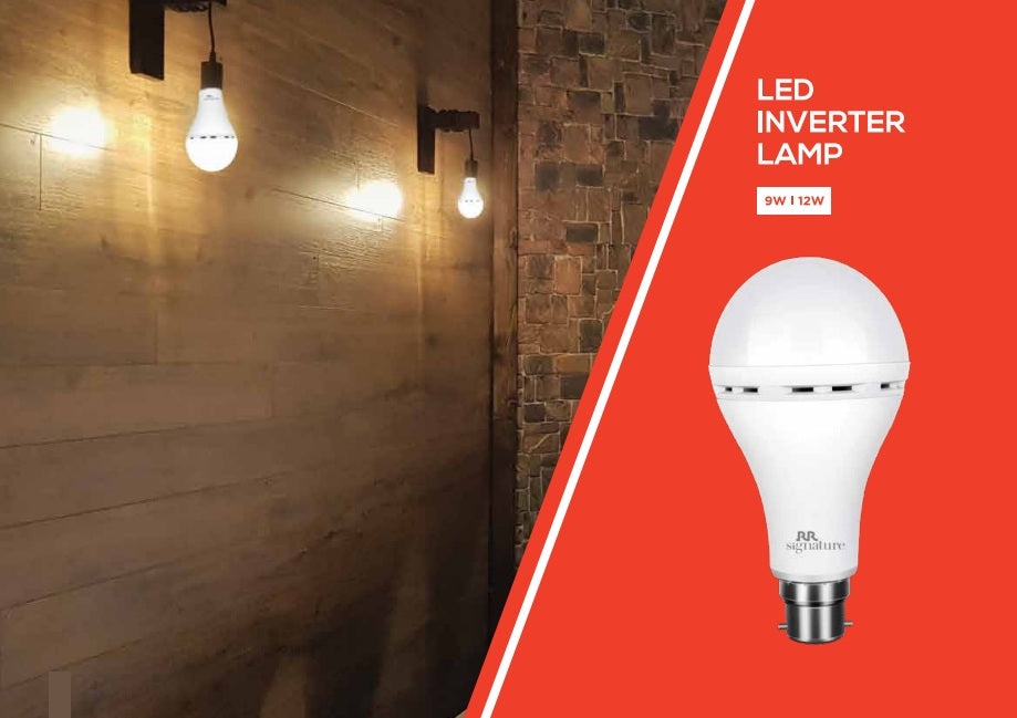 RR Signature Shine 12W Emergency Inverter LED Bulb 4 Hours Backup (CDL, White)