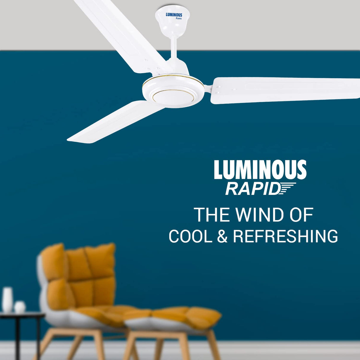 RR Signature Rapid 1200mm Ceiling fan (Chest White)