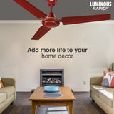 RR Signature Rapid 900mm Ceiling fan (Cherry Red)