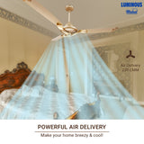 This RR Signature ceiling fan has high air delivery 230CMM which makes your home breezy and Cool 