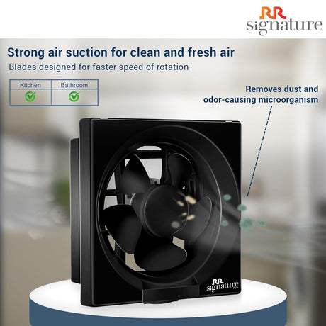These Exhaust fan has strong air suction for clean and fresh air which removes dust and odor -causing microorganism