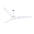 White ceiling fan on a white background