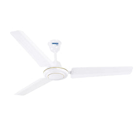 White ceiling fan on a white background