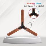 Polycab Silencio Mini DLX 1200mm 5-Star Advanced BLDC Ceiling fan 【Maple Wood】