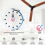 Polycab Silencio Mini DLX 1200mm 5-Star Advanced BLDC Ceiling fan 【Maple Wood】