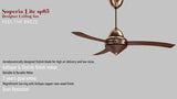 This Ceiling fan has Aerodynamically designd stylish blade for high air delivery and low nouse 