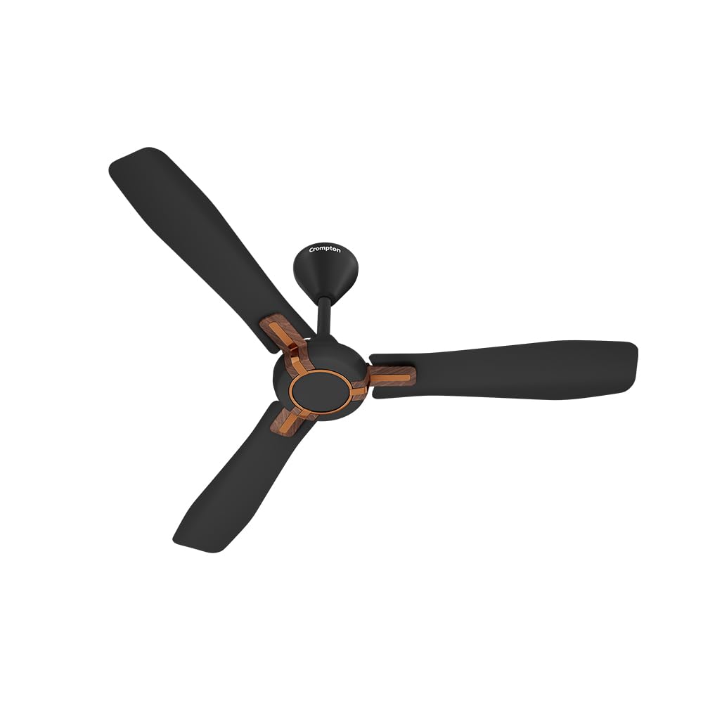 Crompton High Speed Santos Anti-dust 1200mm Ceiling Fan (Matt Black)