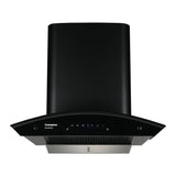 Crompton SensoSmart 60 cm Curved Glass Silent Kitchen Chimney | Filter-less (Black)