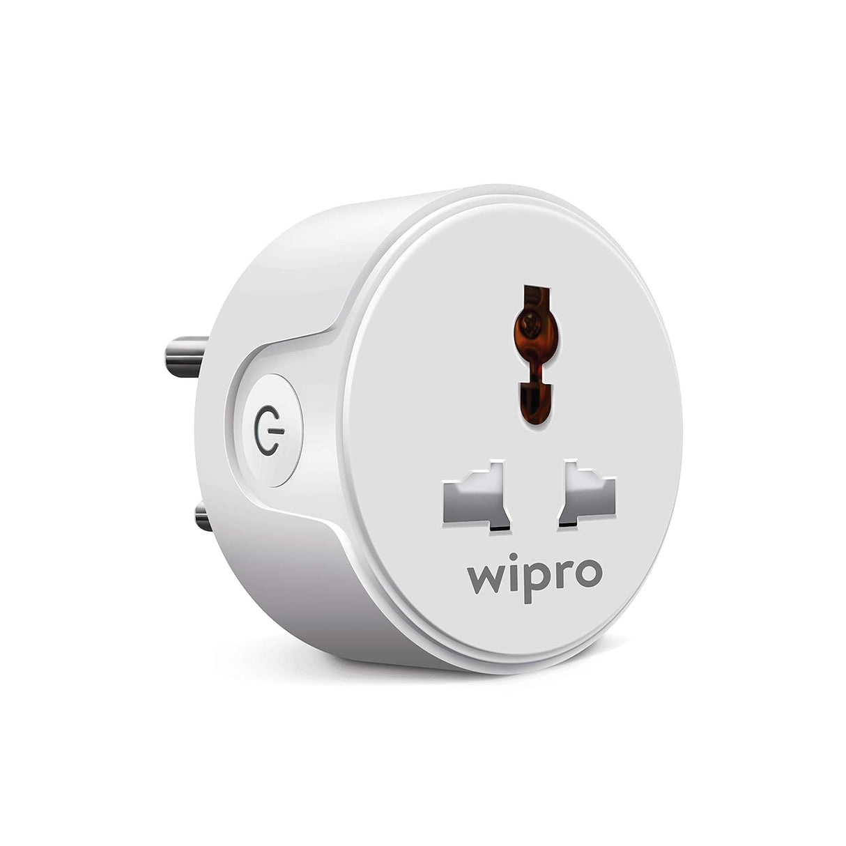 Wipro 10A Wi-Fi Smart Plug with Energy Monitoring (Works with Alexa and Google Assistant)- White