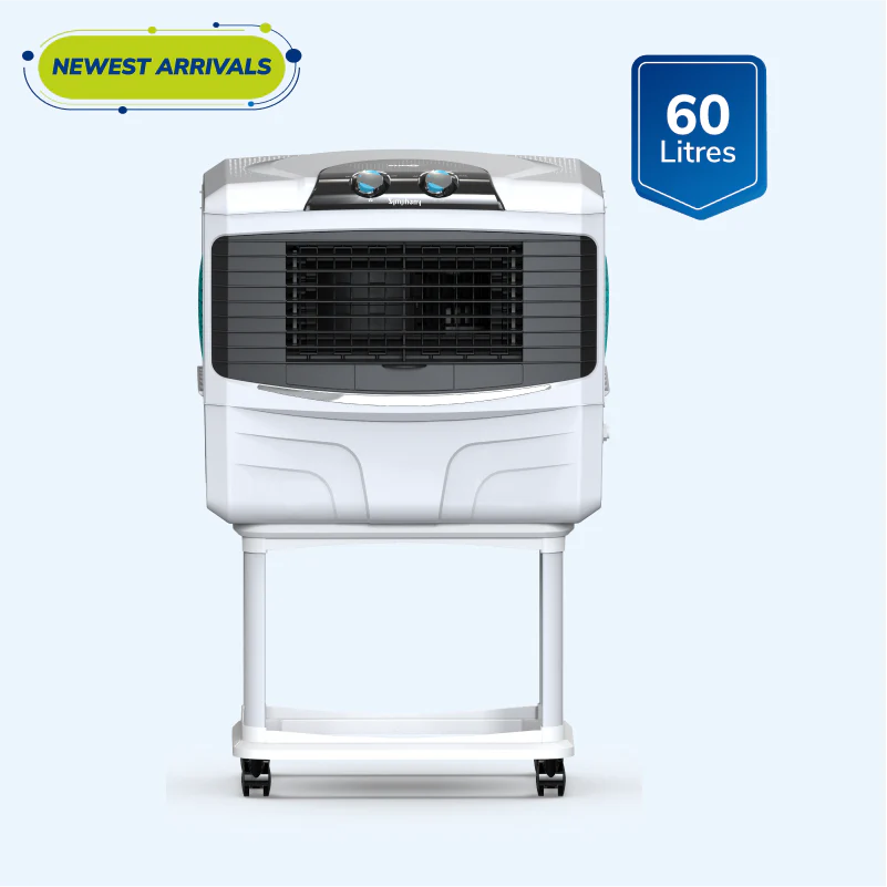 Symphony Sumo 60 Window Air Cooler | 3-Side Cooling | 60L Tank | Powerful Blower | White