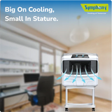 Symphony Sumo 60 Window Air Cooler | 3-Side Cooling | 60L Tank | Powerful Blower | White