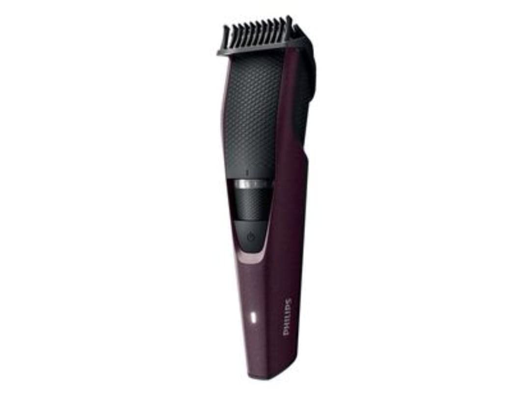 PHILIPS BT3125/15 Trimmer 45 min Runtime 10 Length Settings  (Maroon)