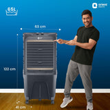 Orient Electric Tornado 88 Litre Desert Air Cooler (Dark Grey)