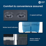 Orient Electric Tornado 65L has Comfort and Convience assured with 3-Speed Settings , water levek indicator and Water inlets in front & Back 