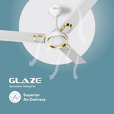 Havells Glaze 1200mm Decorative Finish Ceiling Fan (Elegant White Gold)