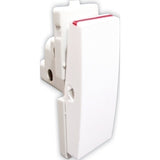Schneider Opale 6A 1 Way Switch X1001WH-WH