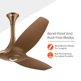 Orient Electric Aeroquiet BLDC 1200mm Noiseless Ceiling Fan (Caramel Brown)