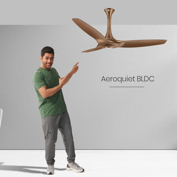 Orient Electric Aeroquiet BLDC 1200mm Noiseless Ceiling Fan (Caramel Brown)