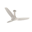 Ceiling fan with three blades on a white background