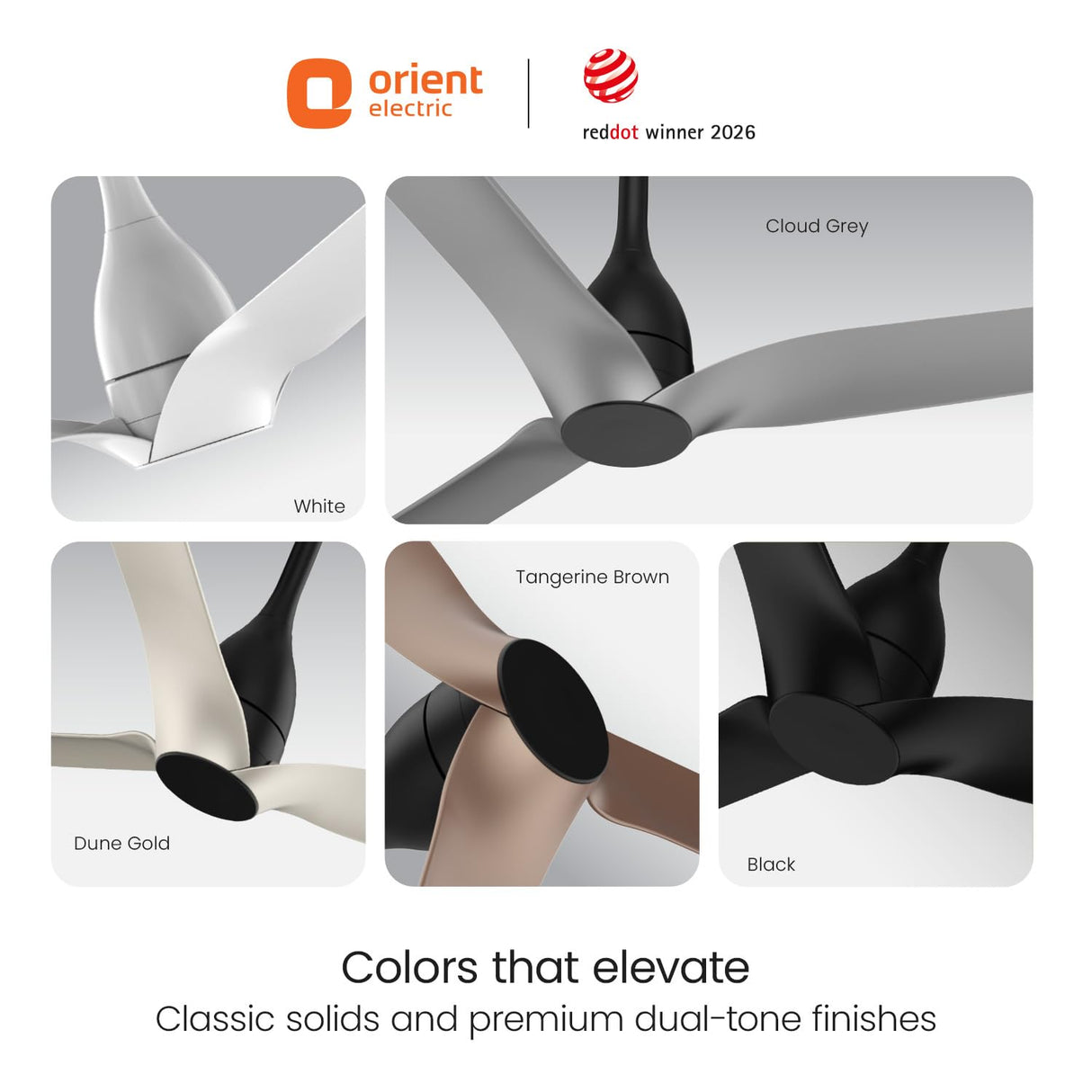 Orient Electric Aerosilent 1200mm BLDC Ceiling Fan with Remote | Dune Gold