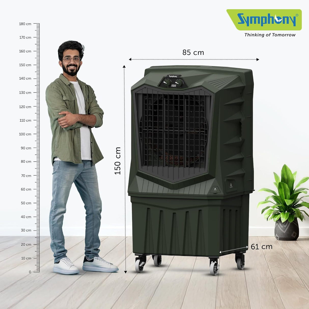 Symphony Air Force 160 Desert Air Cooler (Militry Green)