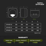 Symphony Sypher 25 Litre Storage Water Geyser