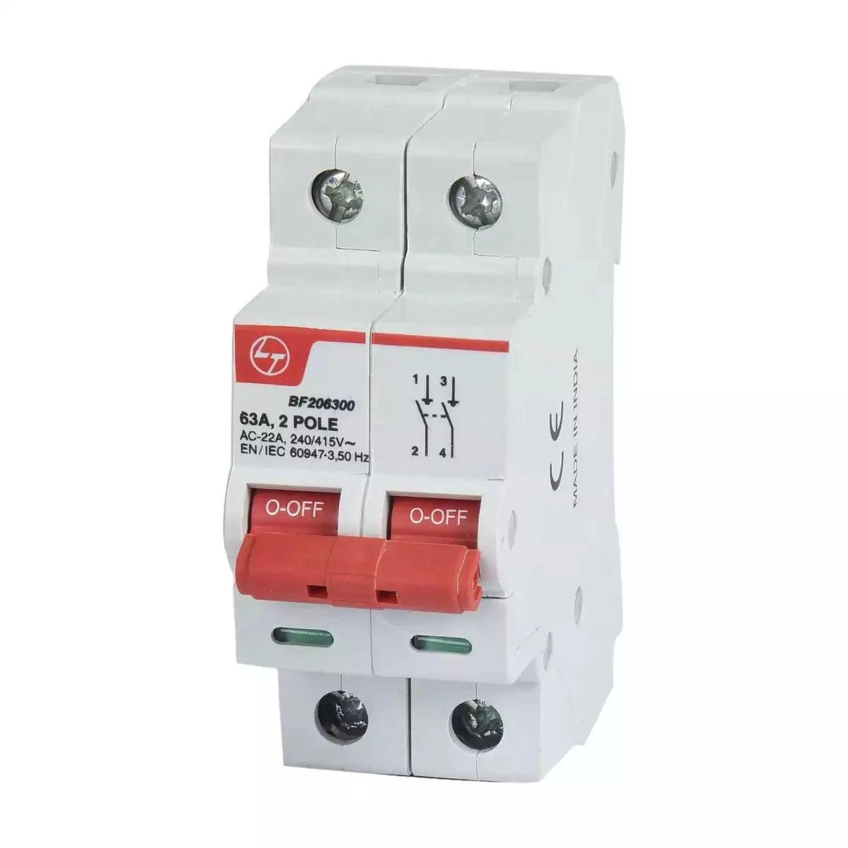 Lauritz Knudsen Exora Isolator 63A DP 240V AC