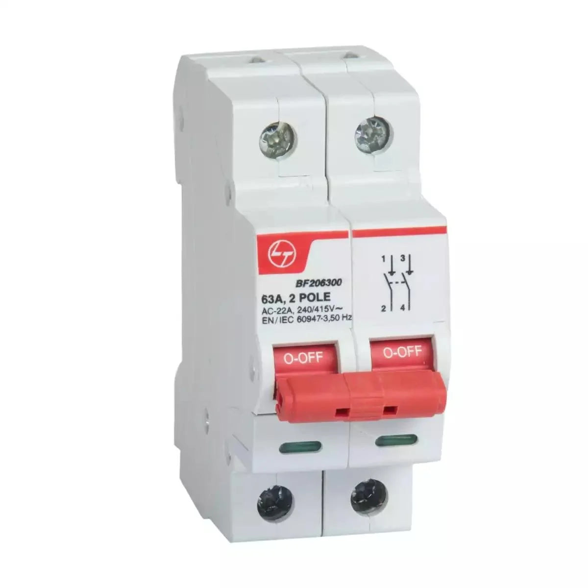 Lauritz Knudsen Exora Isolator 63A DP 240V AC