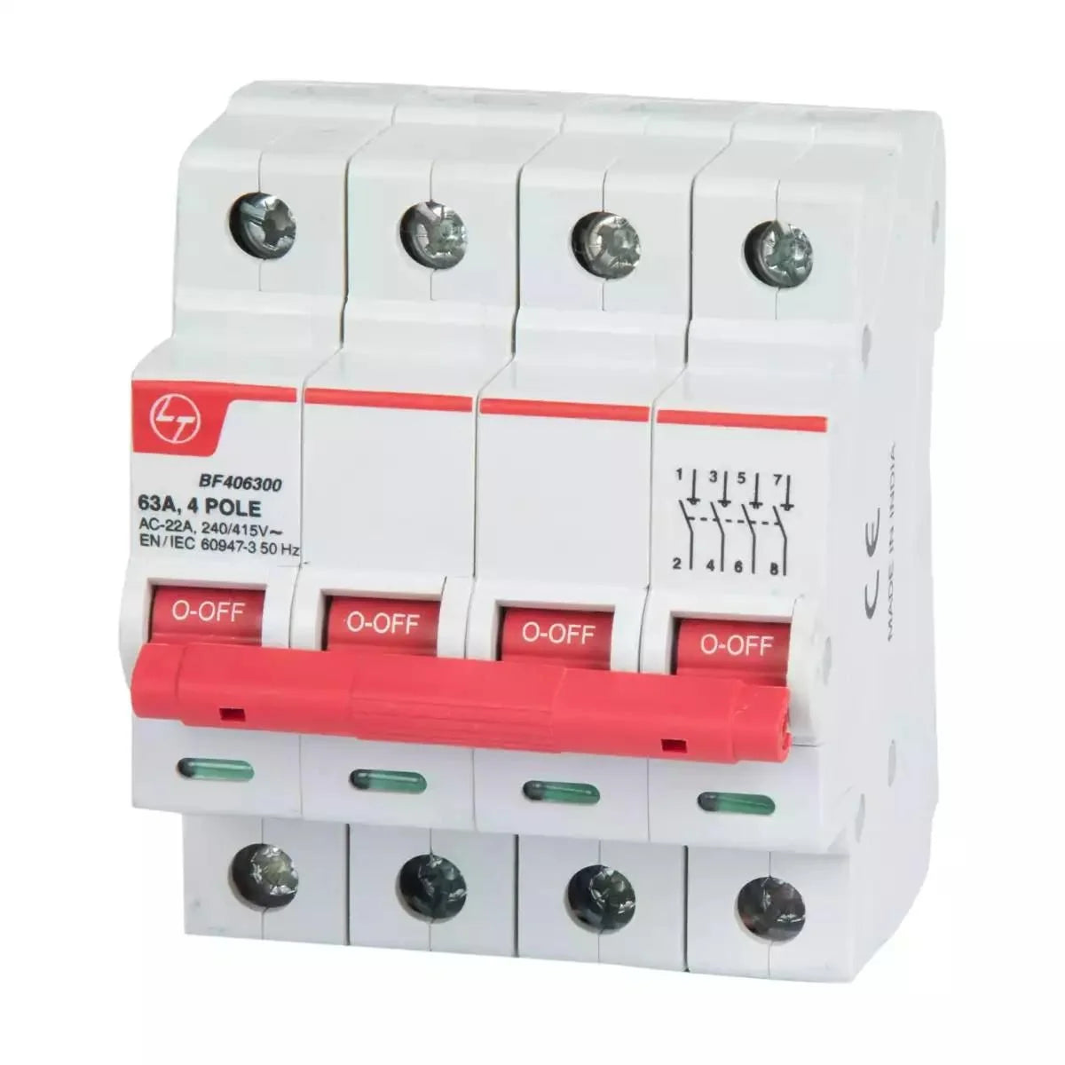 Lauritz Knudsen Exora Isolator 80A FP 415V AC