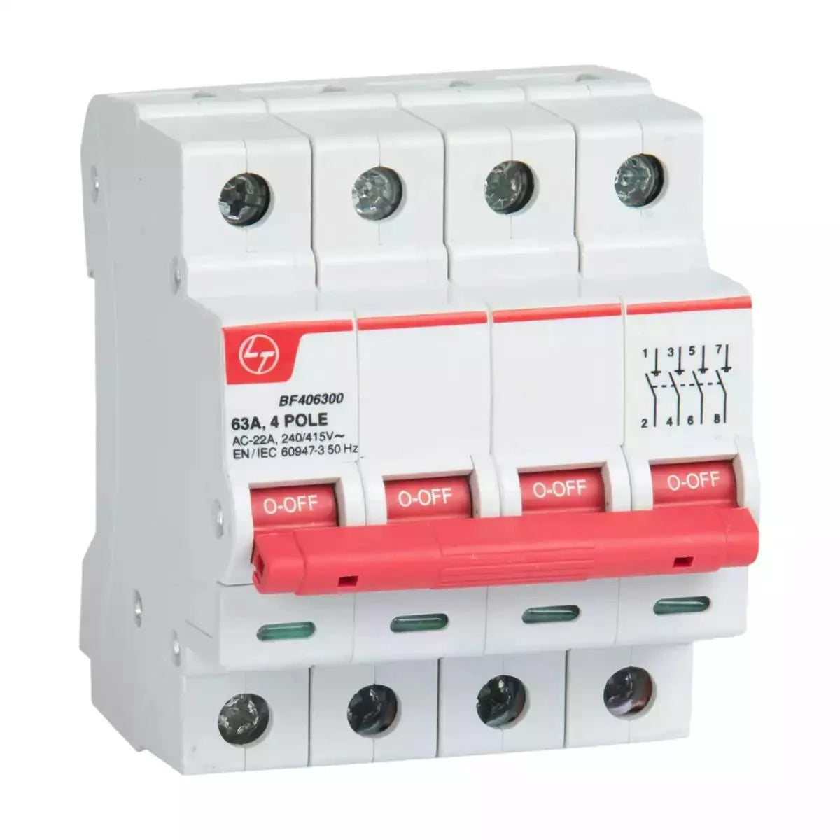 Lauritz Knudsen Exora Isolator 80A FP 415V AC