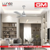 GM Lunar 1200mm BLDC Ceiling Fan (Moon White)