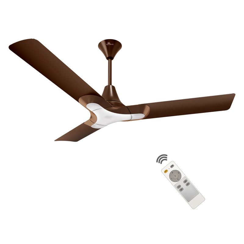 RR Signature New York Brooklyn 5 Star BLDC Ceiling Fan with Remote (Ale Brown)