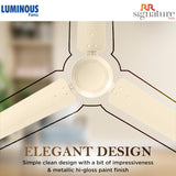 RR Signature Josh ECO 1200mm High Speed Ceiling Fan (Ivory)