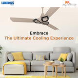 RR Signature Jaipur Gangaur BLDC 5 Star Designer Ceiling Fan With Remote (Champagne Gold)