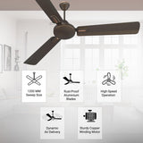 Polycab Vital Plus 1200mm Star Rated Ceiling Fan (Jaco Bean)