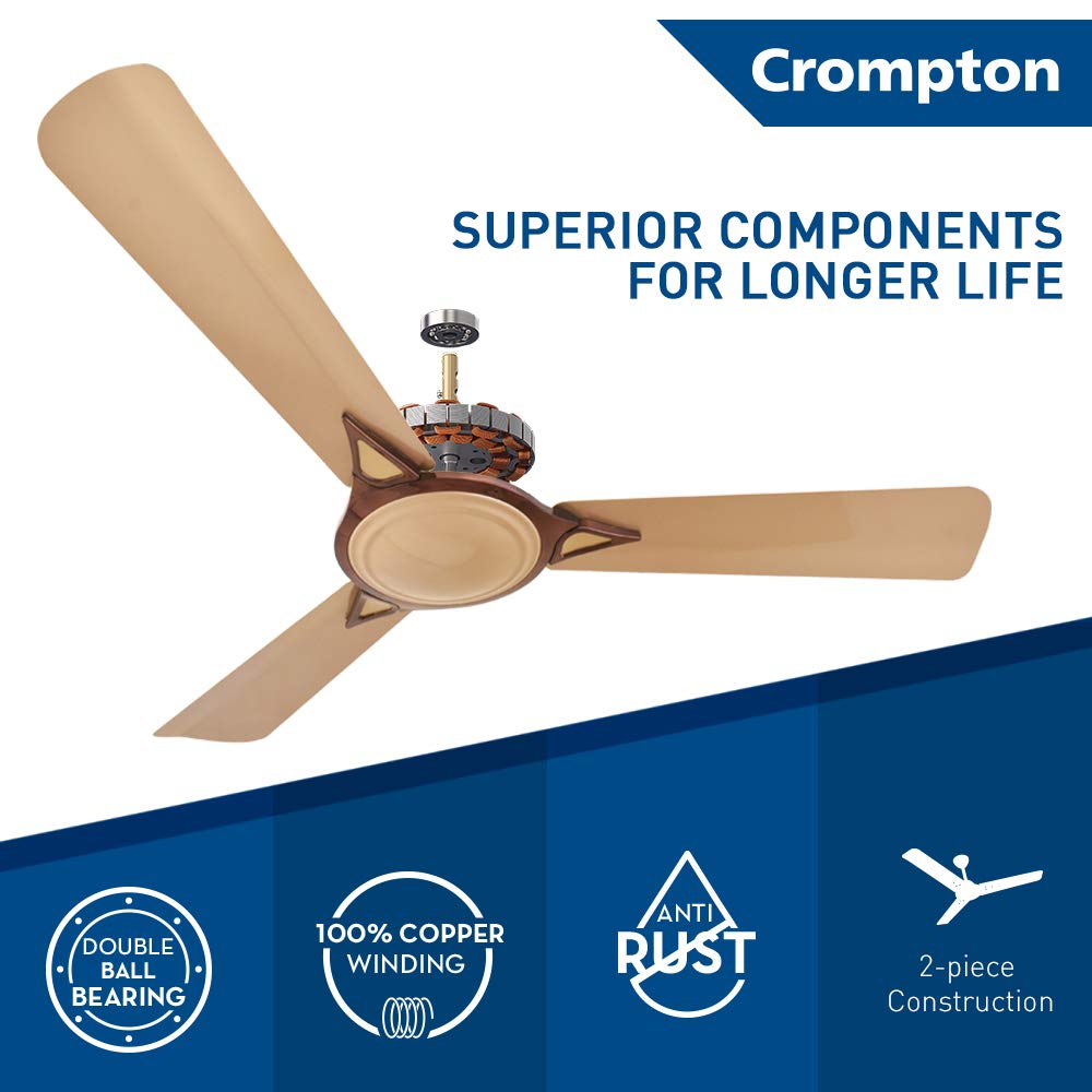 Crompton Avancer Prime 1200 mm Decorative Ceiling Fan (Coco Gold)