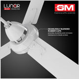 GM Lunar 1200mm BLDC Ceiling Fan (Moon White)