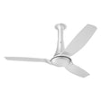 Ceiling fan with three blades on a white background