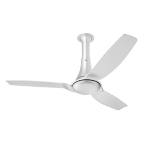 Ceiling fan with three blades on a white background