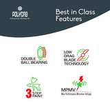 Polcab Divina Underlight Ceiling fans comes with Double ball bearing , Low Drag Blade Technology etc 