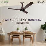 RR Signature SOHO BLDC 1200mm Ceiling Fan (Ale Brown)