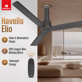 Havells 1200mm Elio BLDC Ceiling Fan (Smoke Brown)