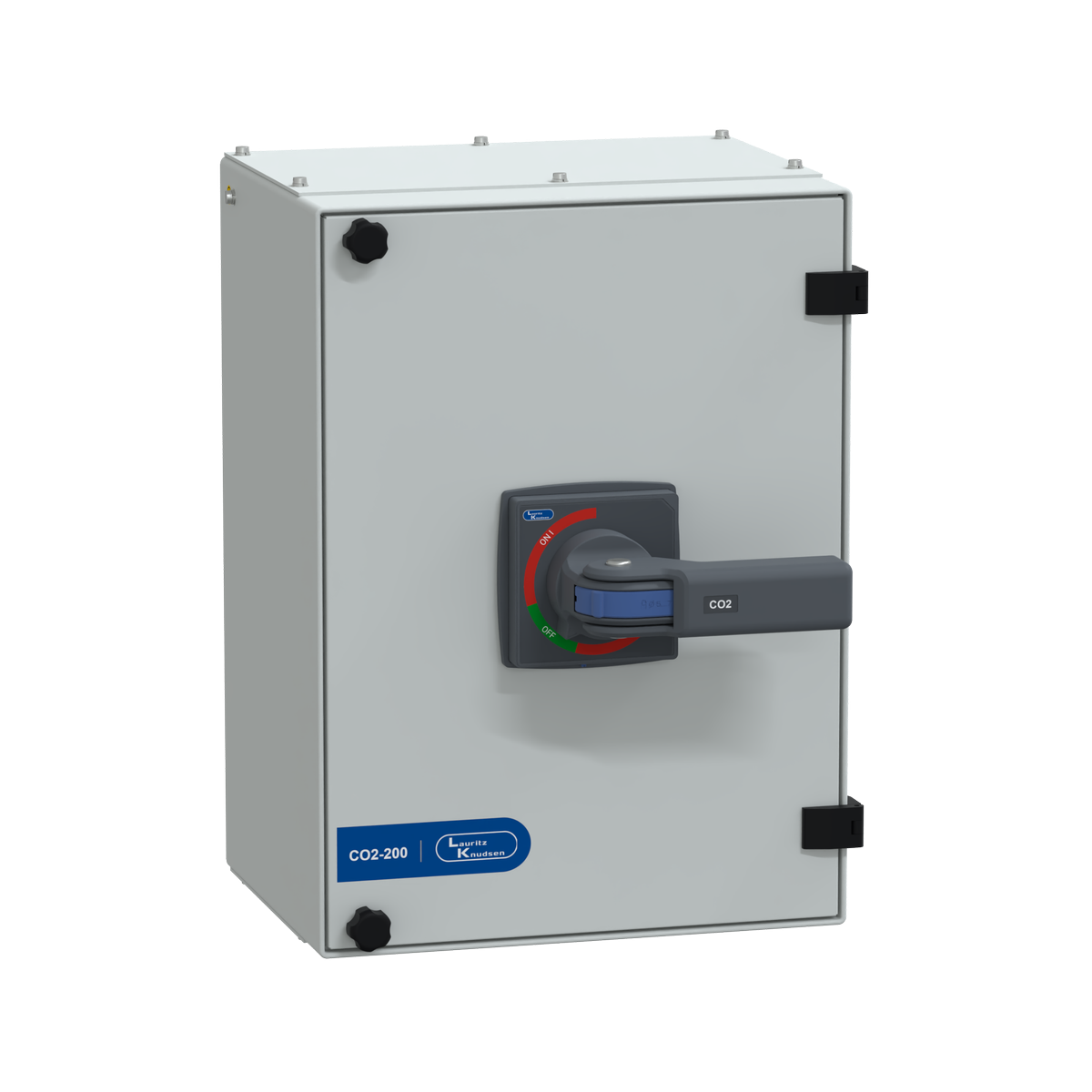 Laurtiz Knudsen C-Line Manual Changeover Switch FR1 200A 4P 415V AC SS Enclosure Extended Handle