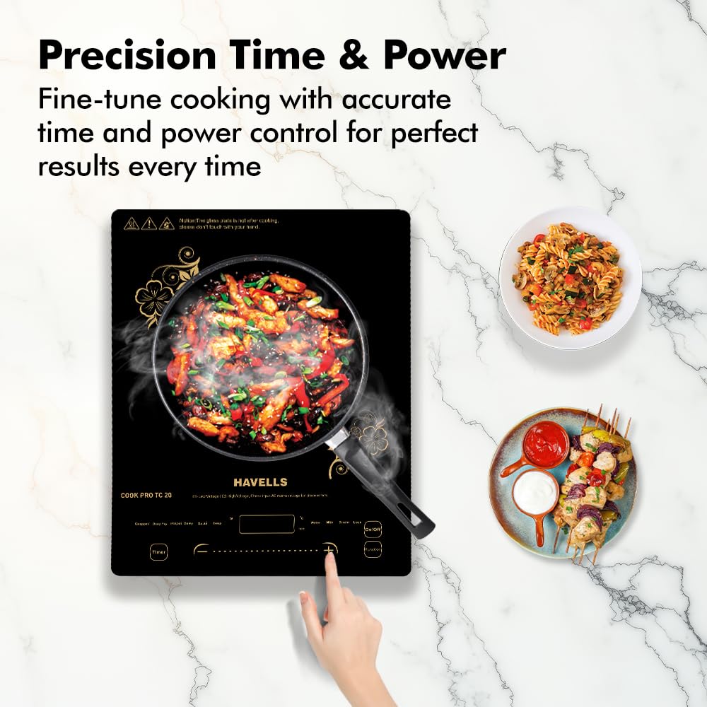 Havells Cook Pro TC20 2000W Induction Cooktop | Black