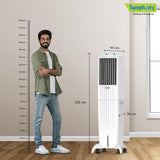 Symphony Diet 50T Portable Tower Air Cooler  (50L, White)